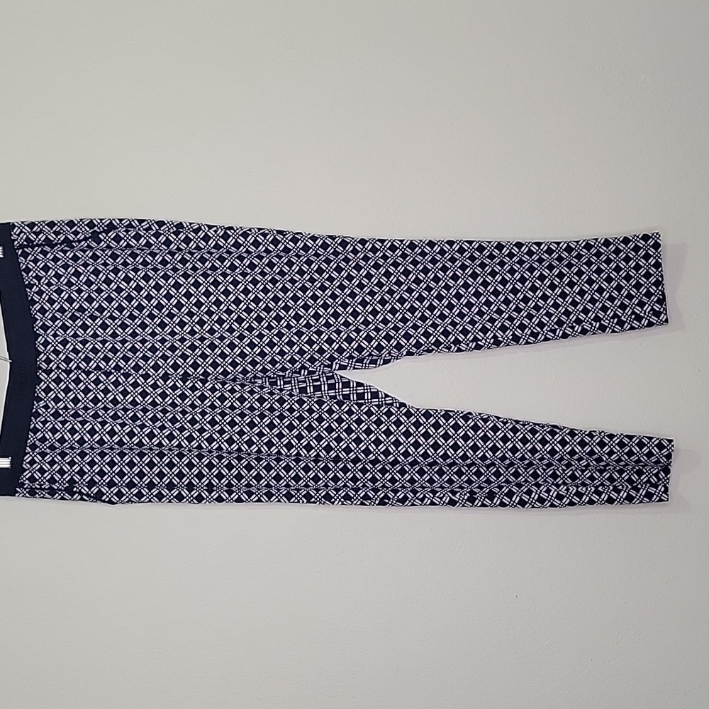 NWT Jones New York Navy & White Pull-on Pants, Size 10